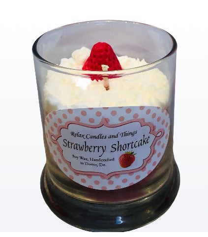 Strawberry shortcake candle