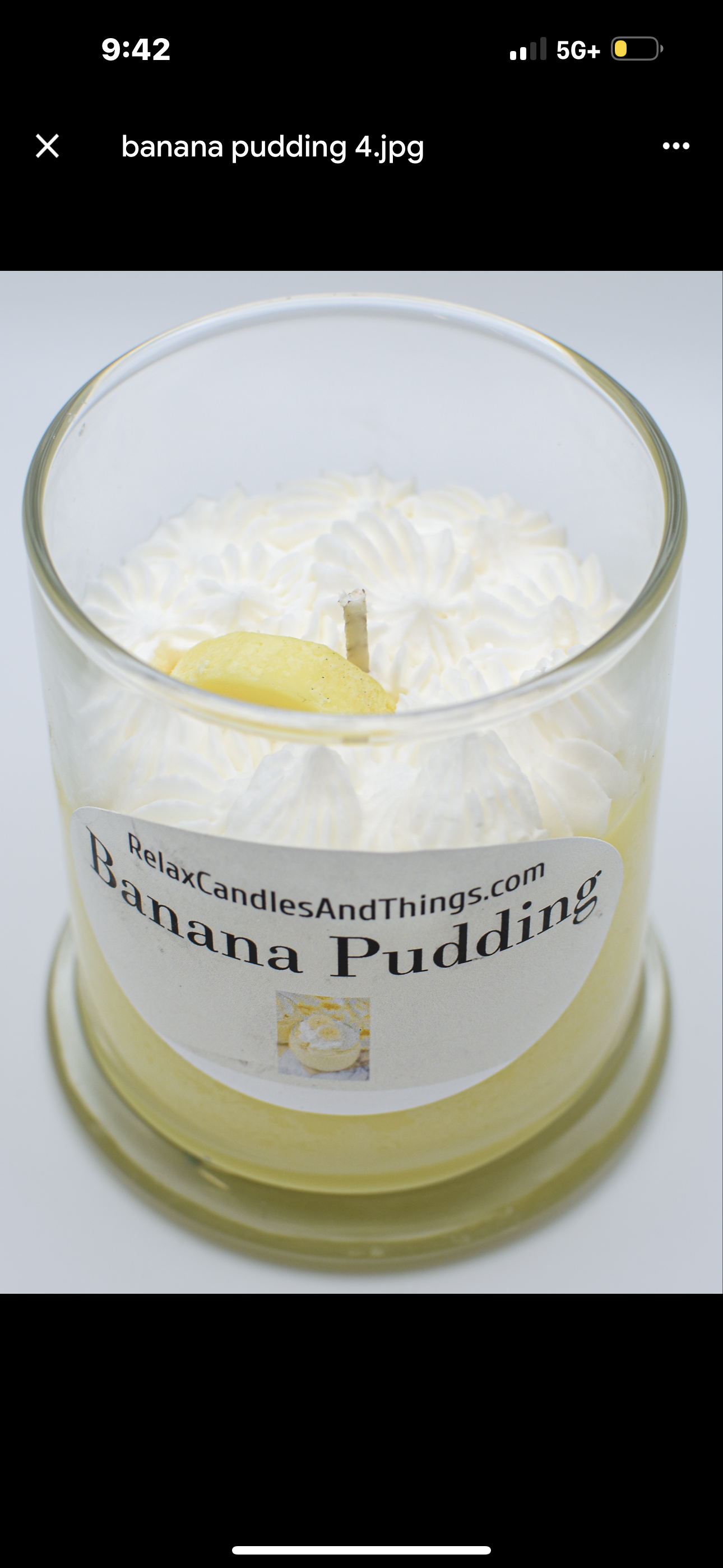 Banana Pudding Candle